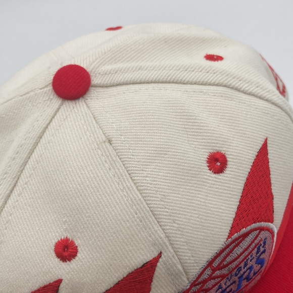 Vintage Logo Athletic Los Angeles Clippers Shark Tooth Hat SnapBack Rare - Picture 9 of 12